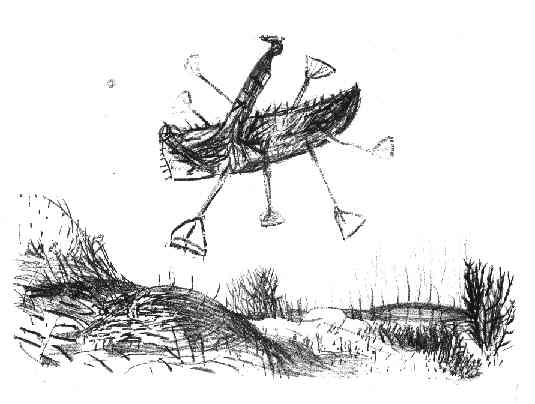 Landleben - Lithografie